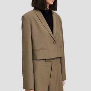 NWT Lattelier Single-Breasted Cropped Blazer S